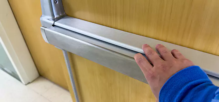 Installing a Push Bar on a Door Mechanicsville